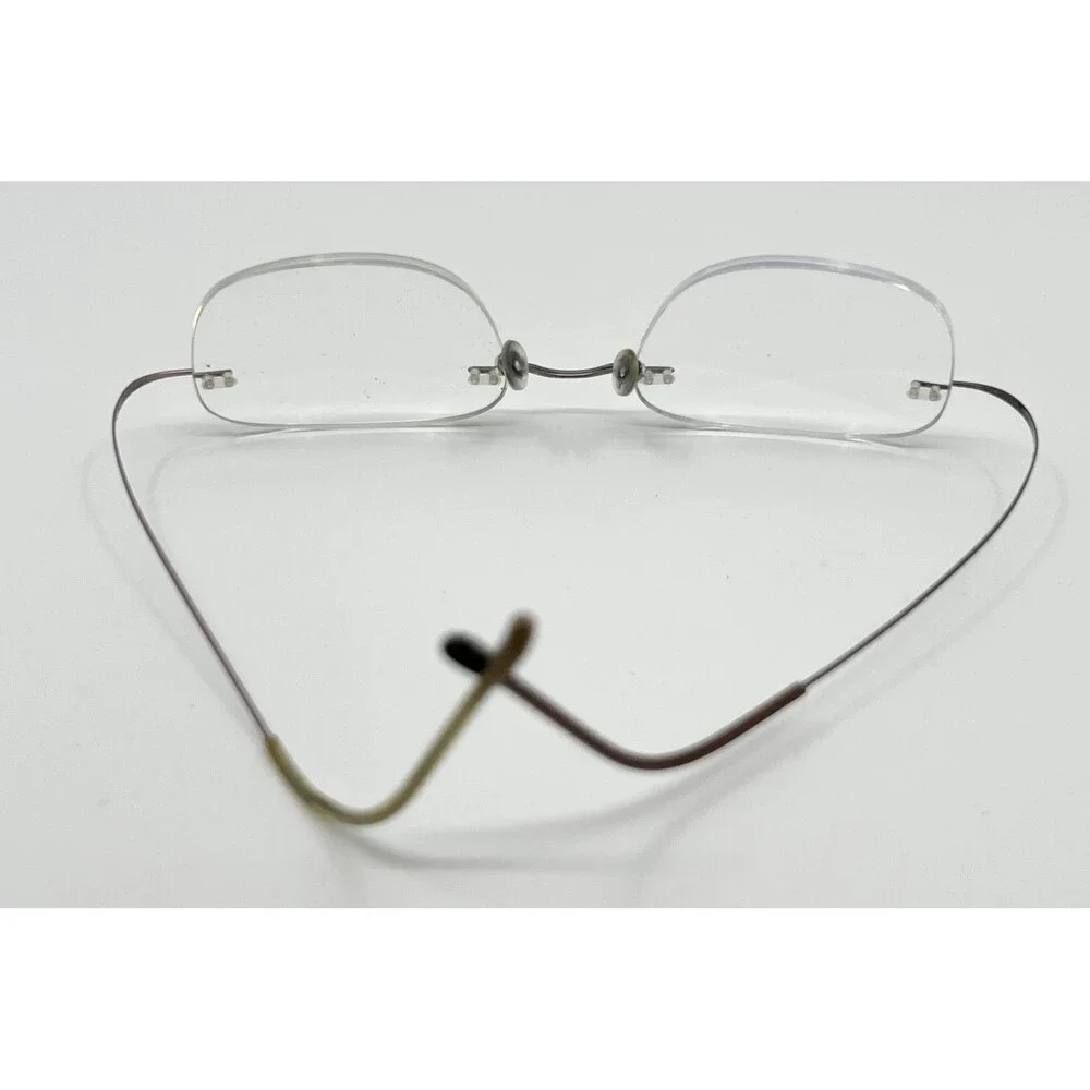 Silhouette Eyeglasses Unisex Silver Rimless Titan Minimal Art 44159 Small